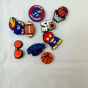Kansas Jayhawks Shoe Charms Set